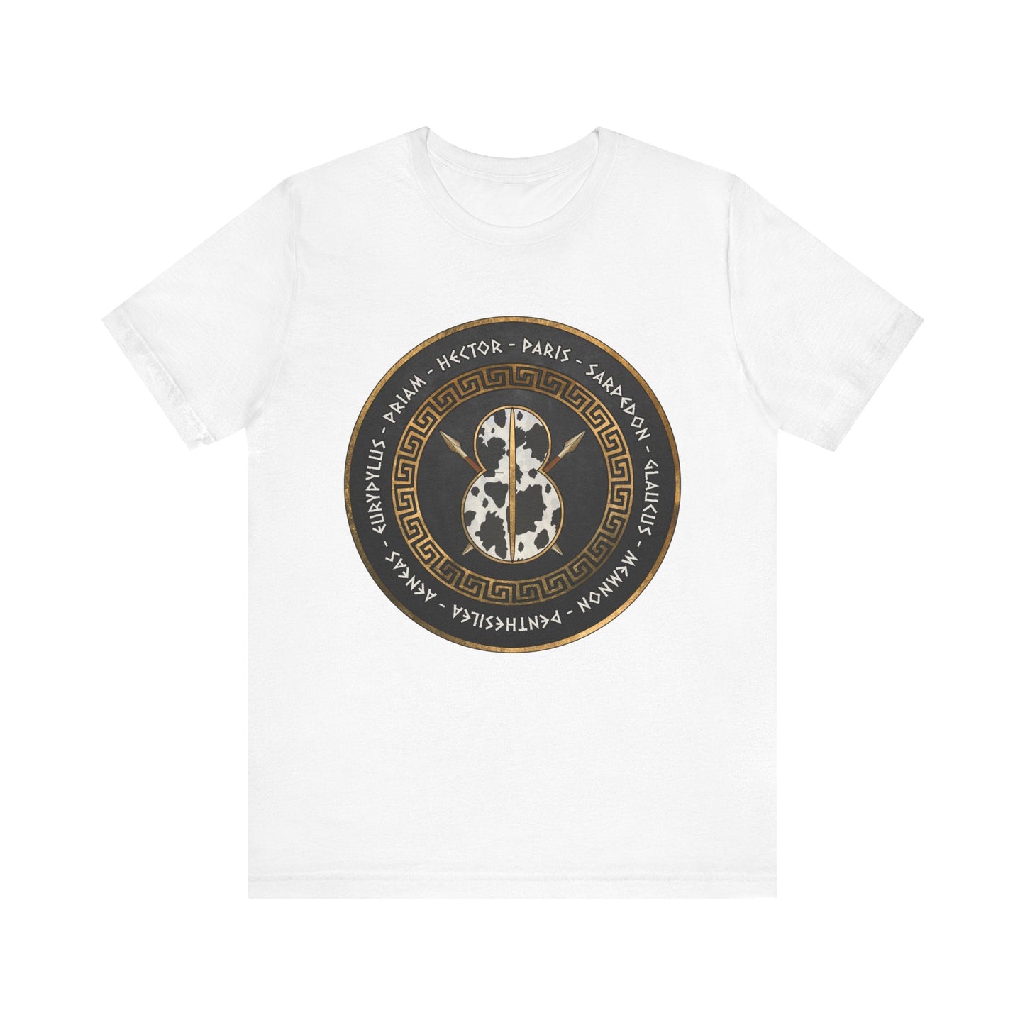 White / S Heroes of Troy - Trojan War T-shirt