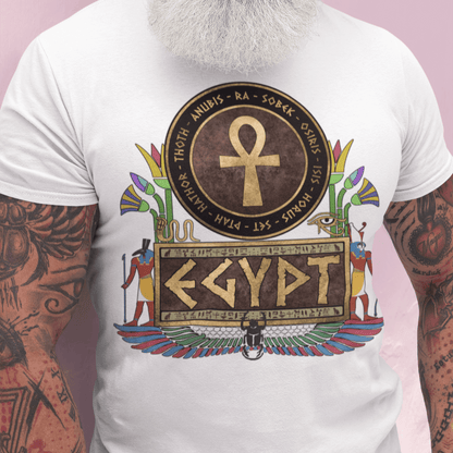 White / S Horus and Set Gods of Egypt T-shirt