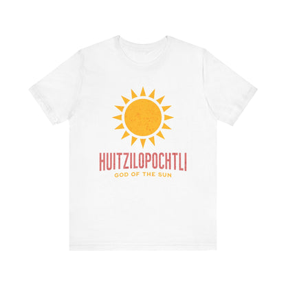 White / S Huitzilopochtli Aztec God of the Sun T-Shirt