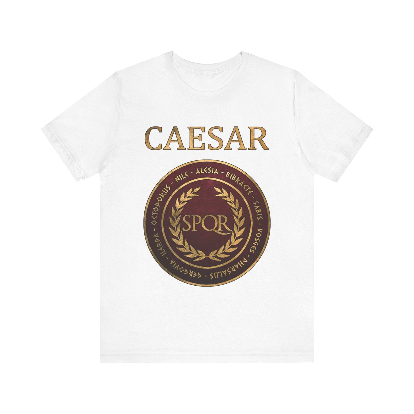 White / S Julius Caesar Famous Battles T-Shirt