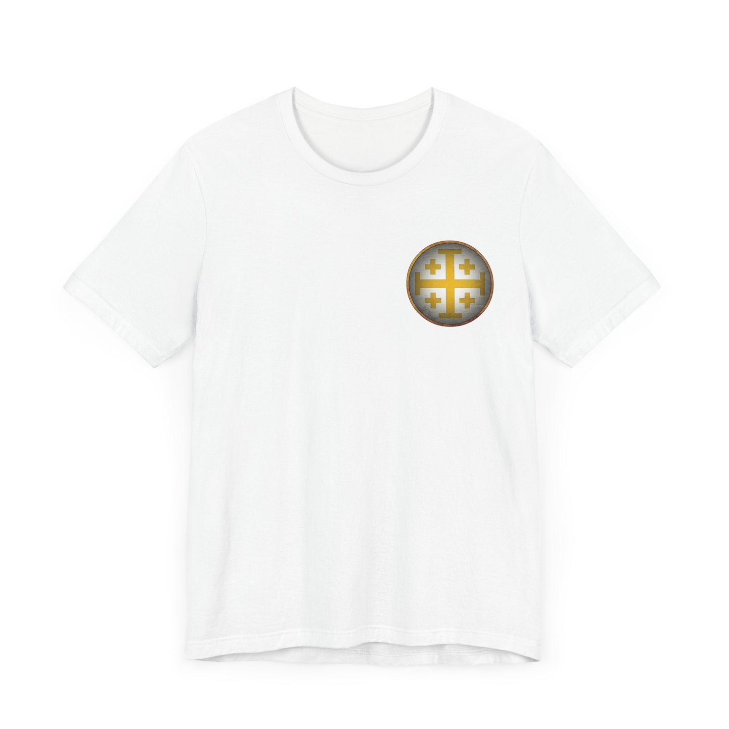 White / S Kingdom of Jerusalem - Double Sided T-Shirt