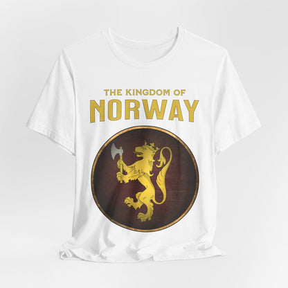 White / S Kingdom of Norway Heraldry T-Shirt