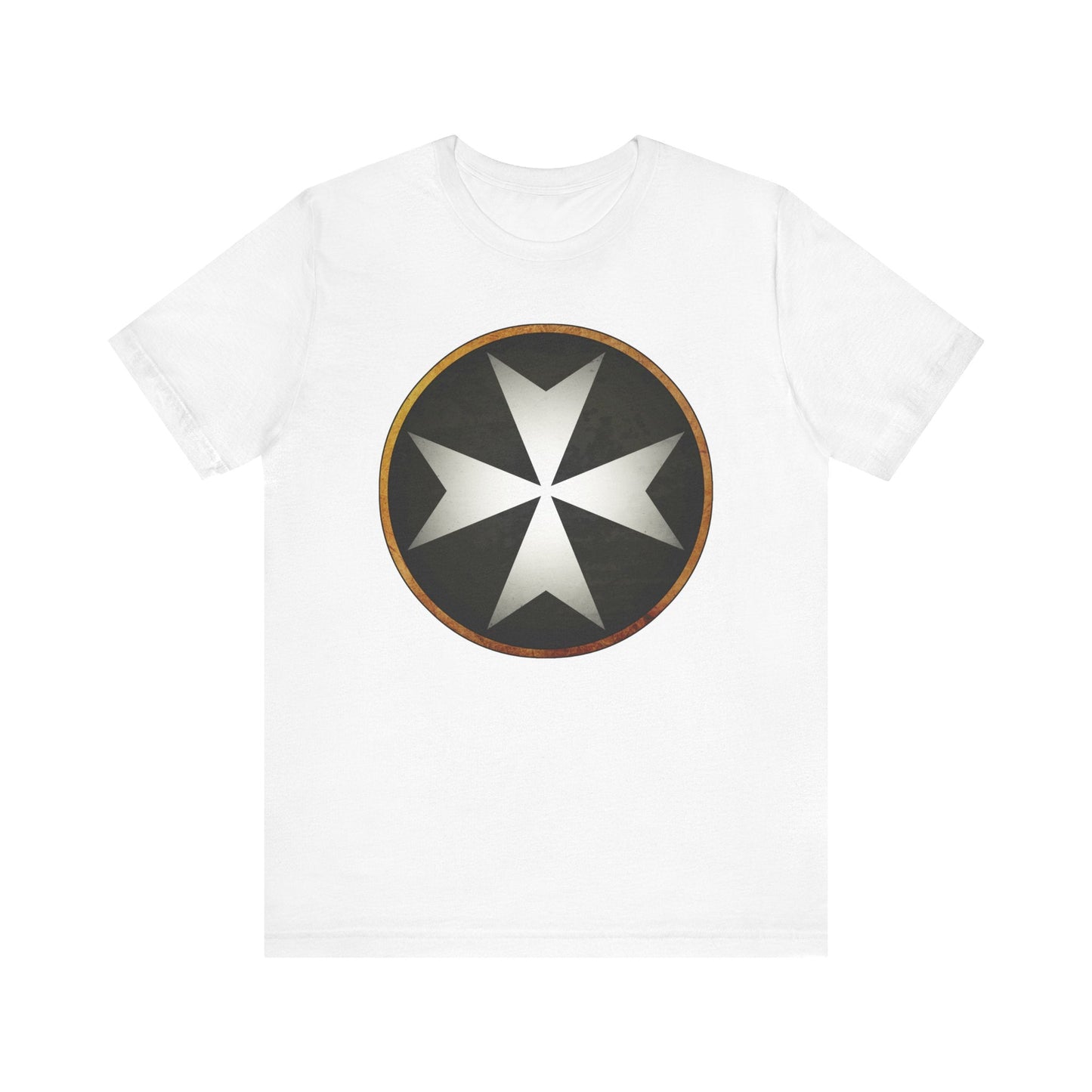 White / S Knights Hospitaller Heraldry T-Shirt
