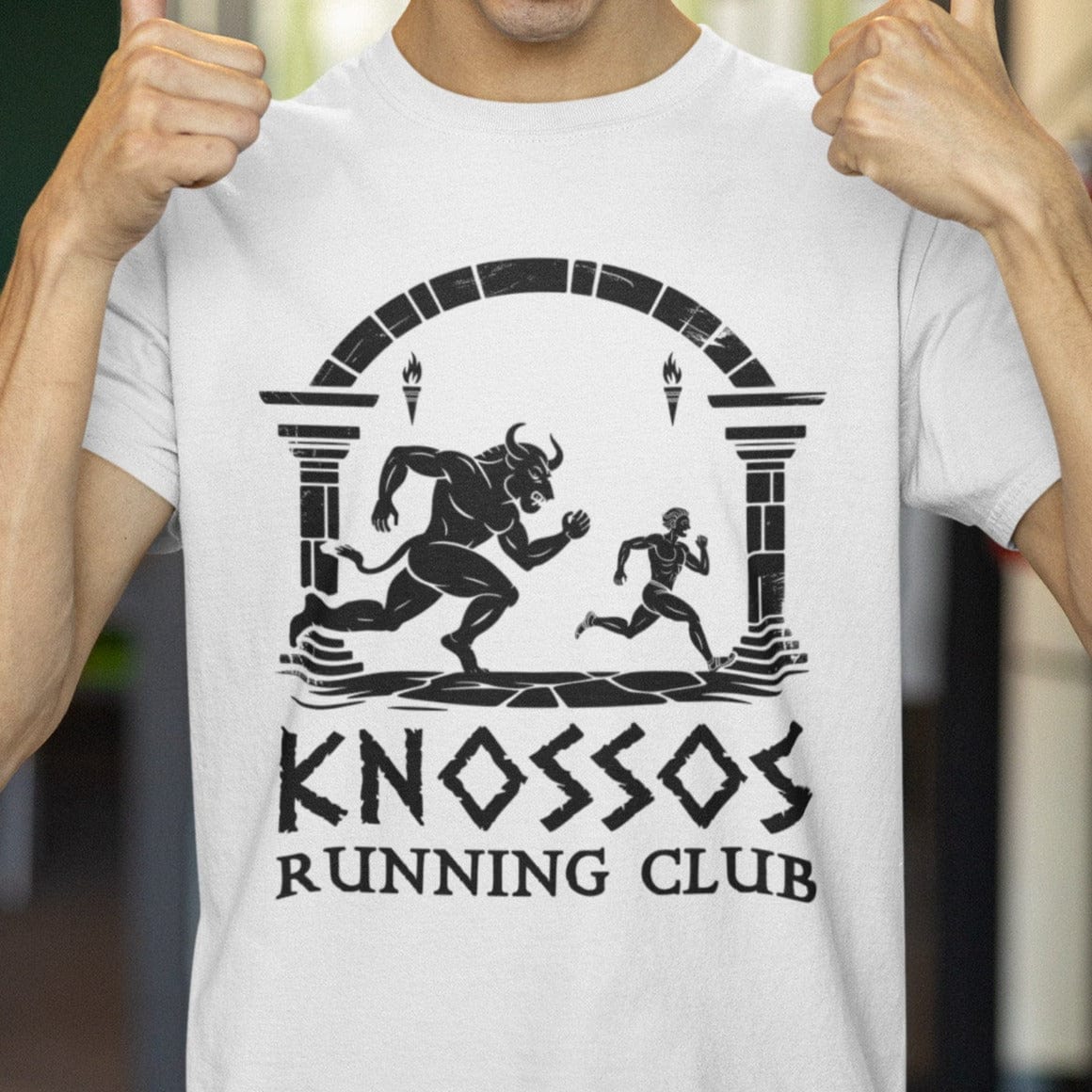 White / S Knossos Running Club T-Shirt