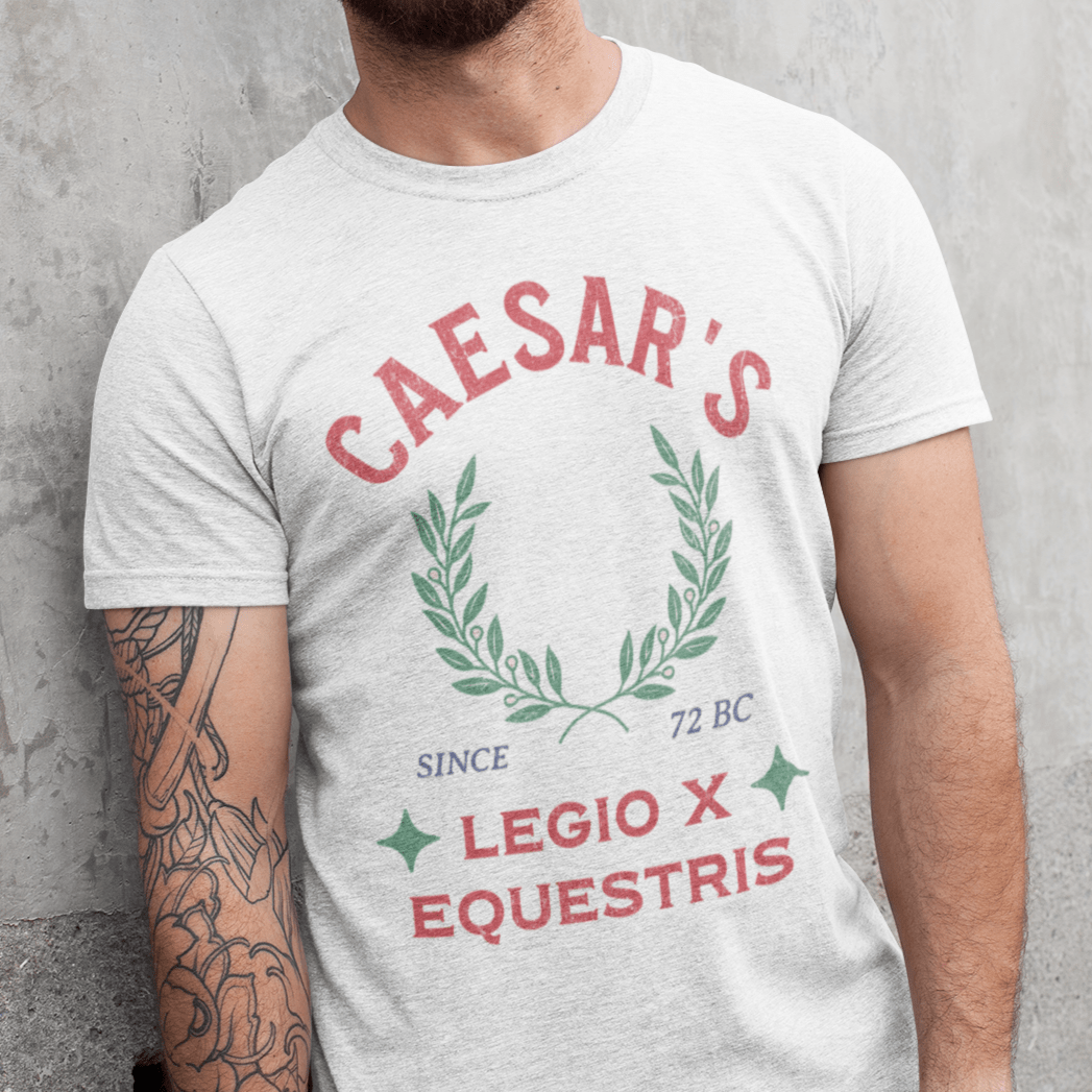 White / S Legio X Equestris - Julius Caesar's 10th Legion T-Shirt