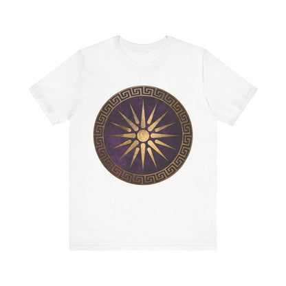 White / S Macedon Alexander the Great Shield T-Shirt