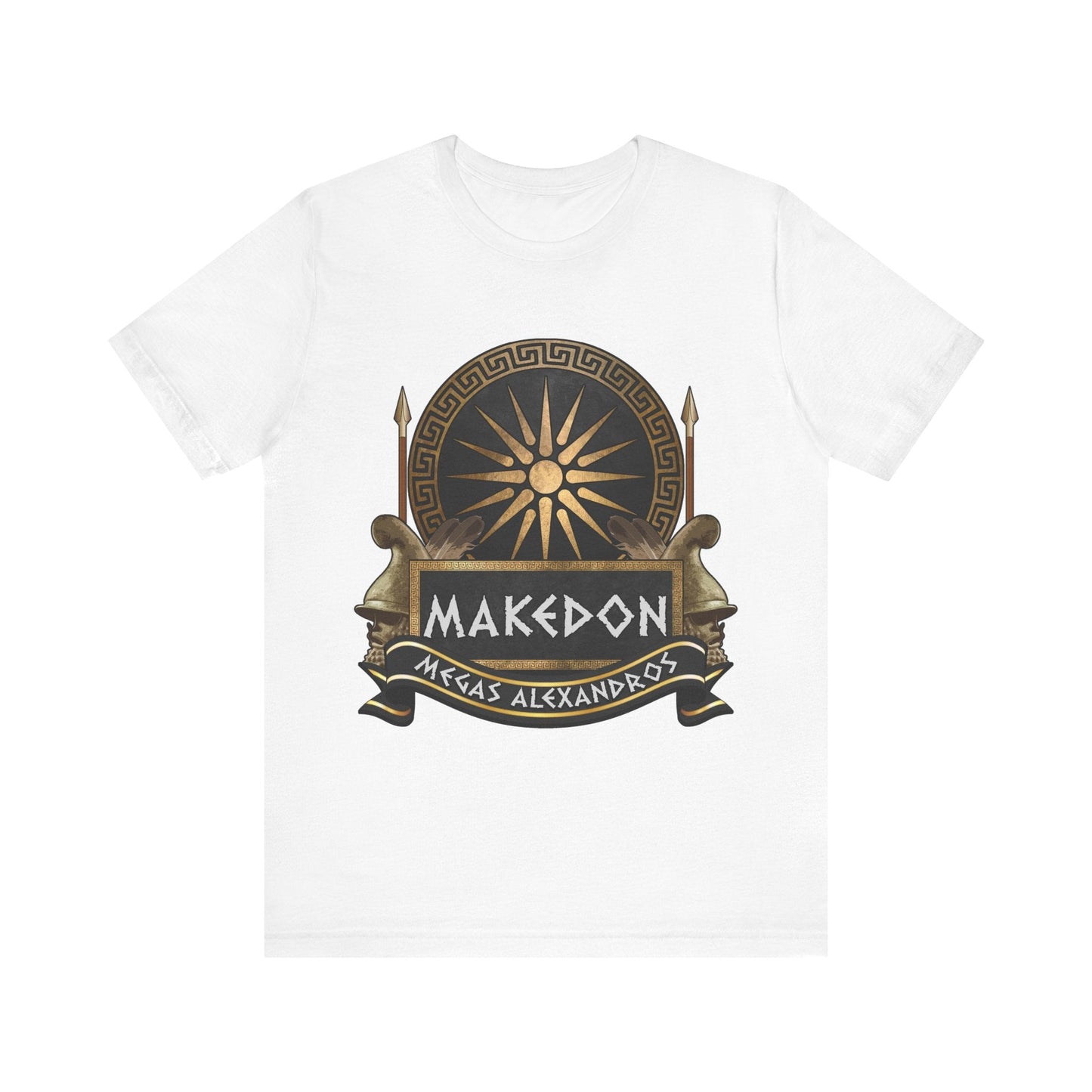 White / S Makedon Alexander the Great - Megas Alexandros T-Shirt