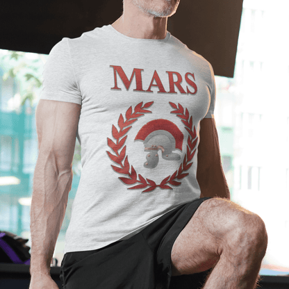 White / S Mars Ancient Roman God of War T-shirt