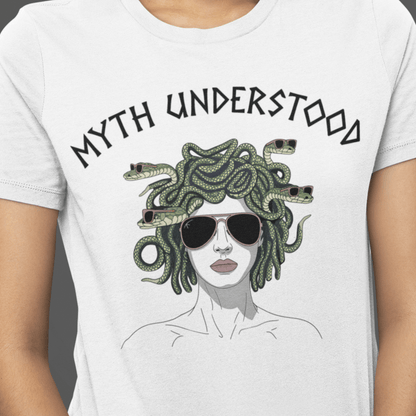 White / S Medusa Myth Understood  - Funny Greek Mythology T-Shirt