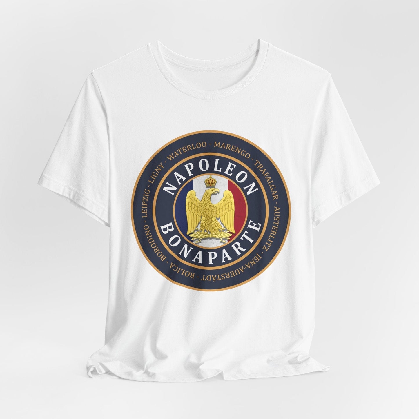 White / S Napoleon Bonaparte - Napoleonic Wars Battles  T-Shirt