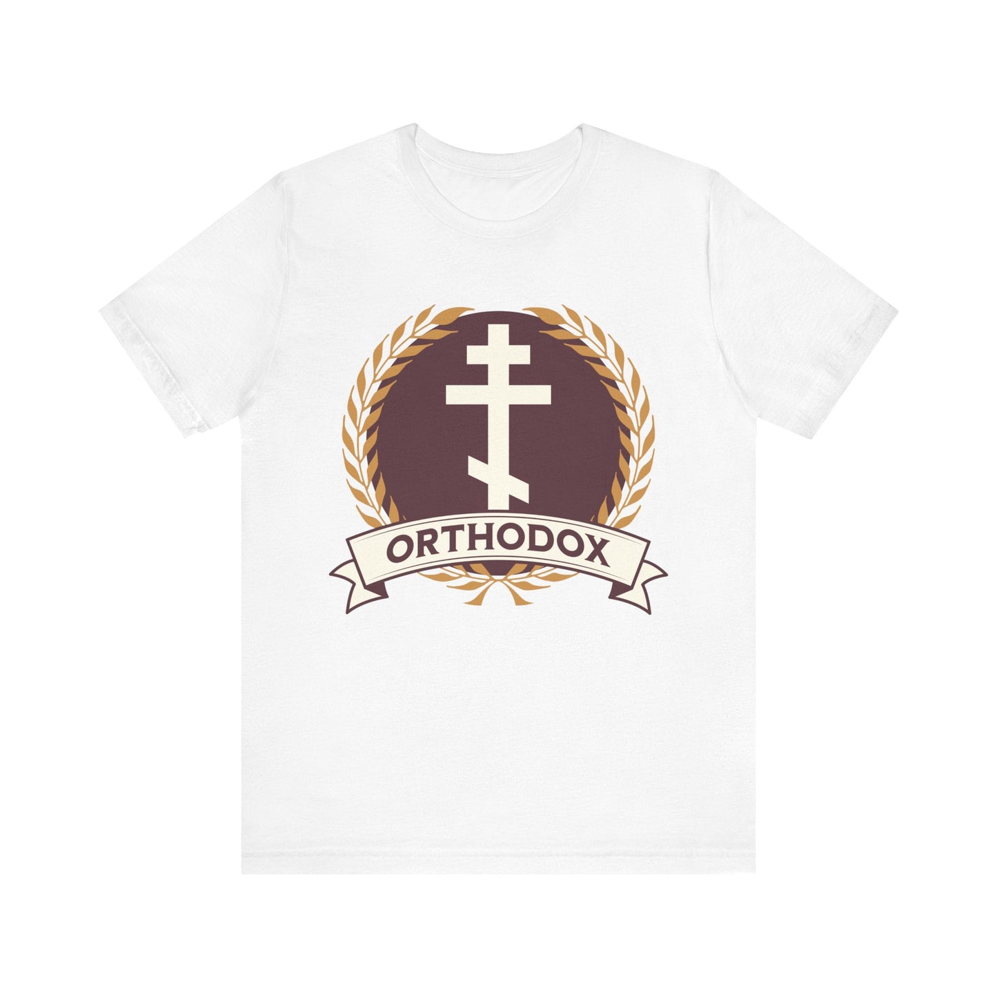 White / S Orthodox Cross - Eastern Orthodoxy T-Shirt