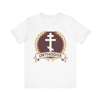 White / S Orthodox Cross - Eastern Orthodoxy T-Shirt