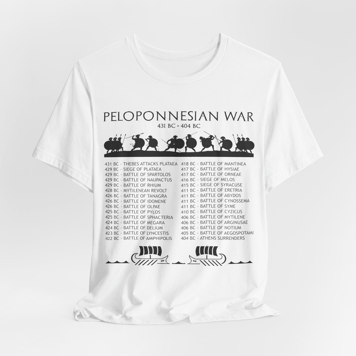 White / S Peloponnesian War T-Shirt