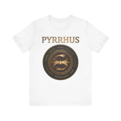 White / S Pyrrhus of Epirus Famous Battles - Ancient Warfare - Ancient Battles T-shirt