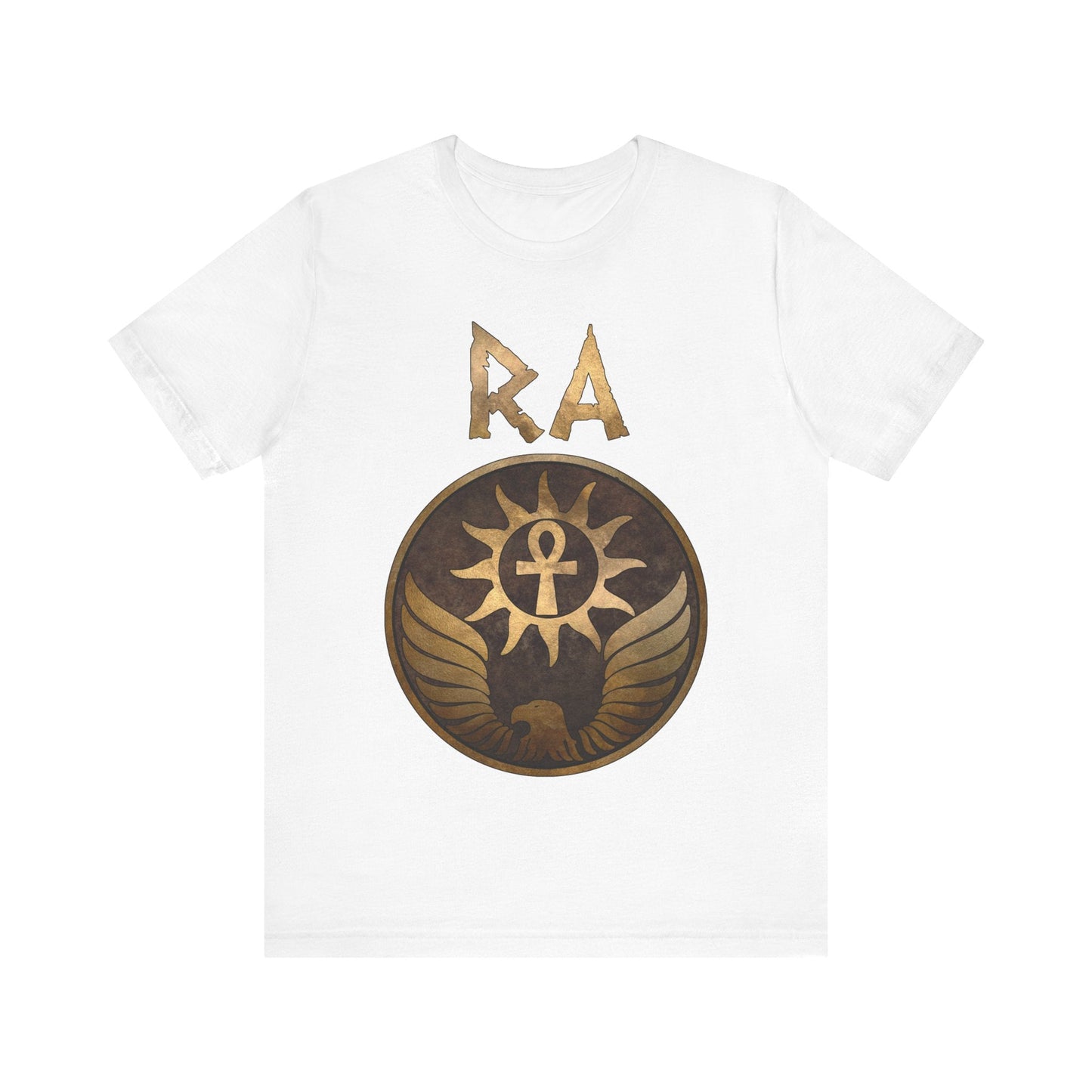 White / S Ra Ancient Egyptian God T-Shirt