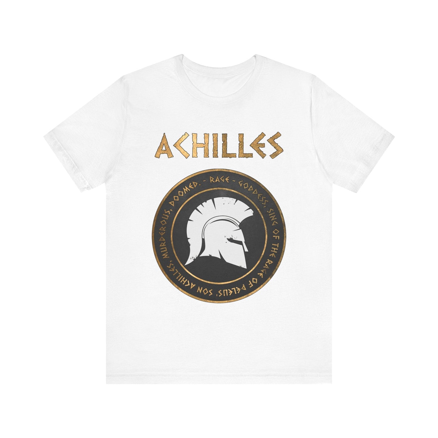 White / S Rage of Achilles - Homer the Iliad T-Shirt