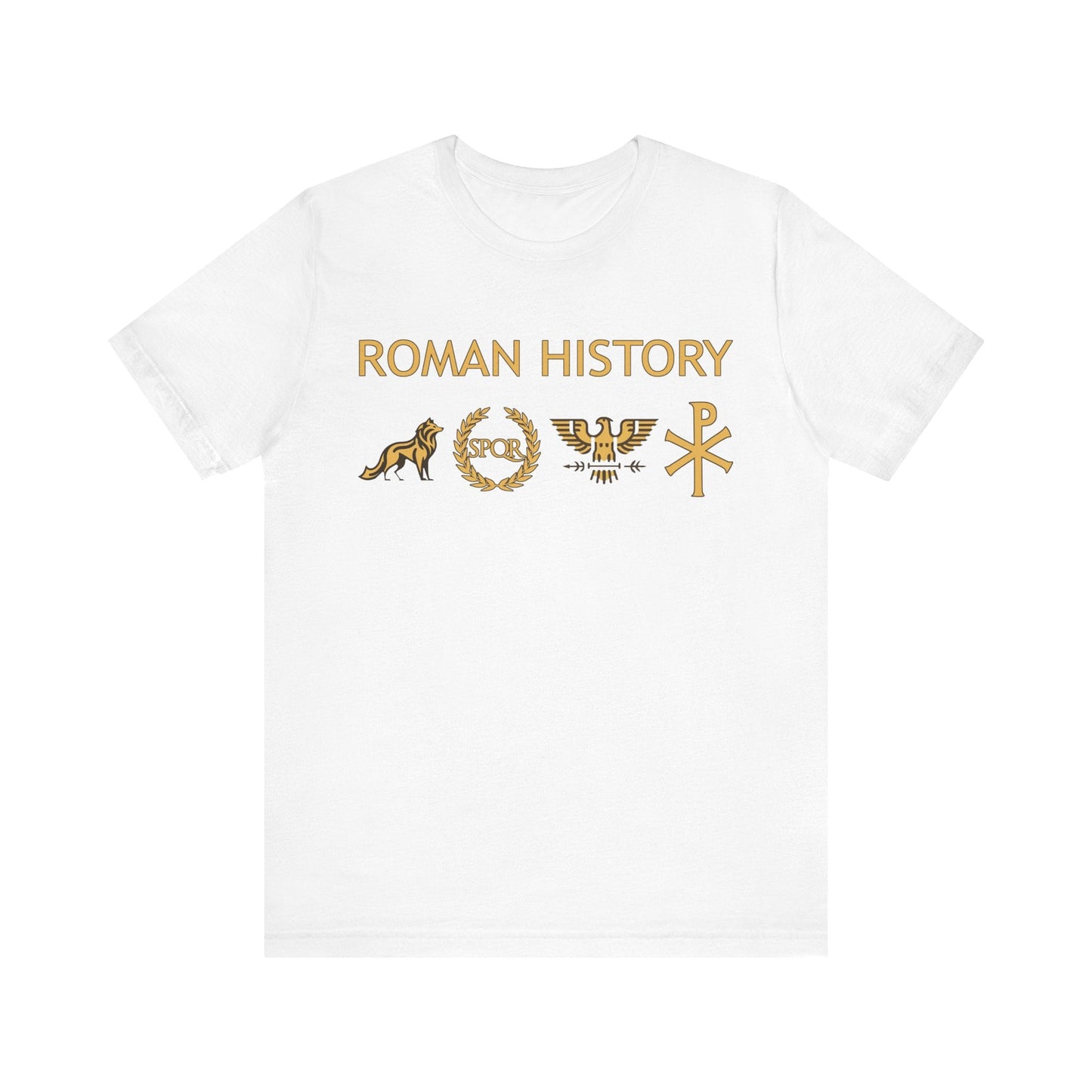 White / S Roman History - From Kingdom to Empire - Ancient Rome T-shirt