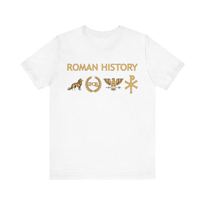 White / S Roman History - From Kingdom to Empire - Ancient Rome T-shirt