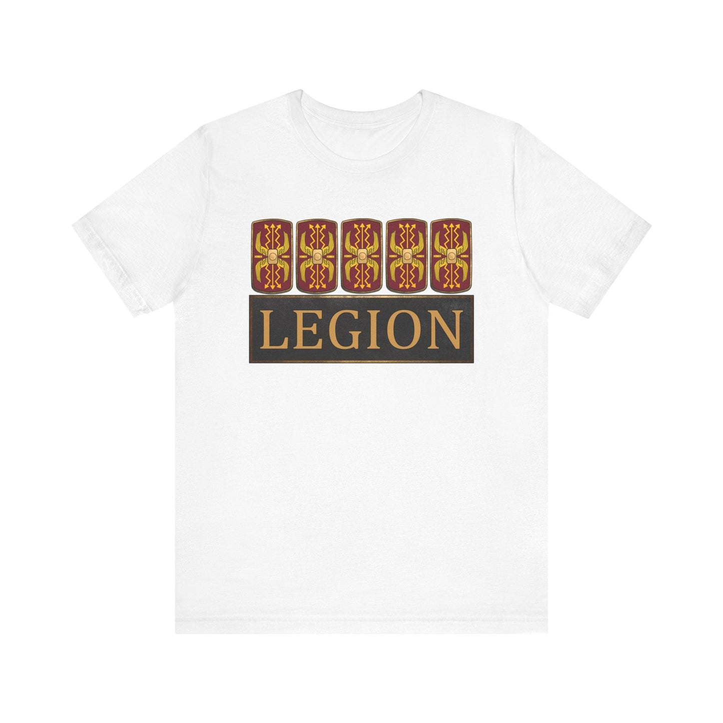 White / S Roman Legionary Shields T-Shirt