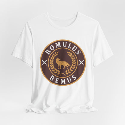 White / S Romulus and Remus - Founding of Rome T-Shirt