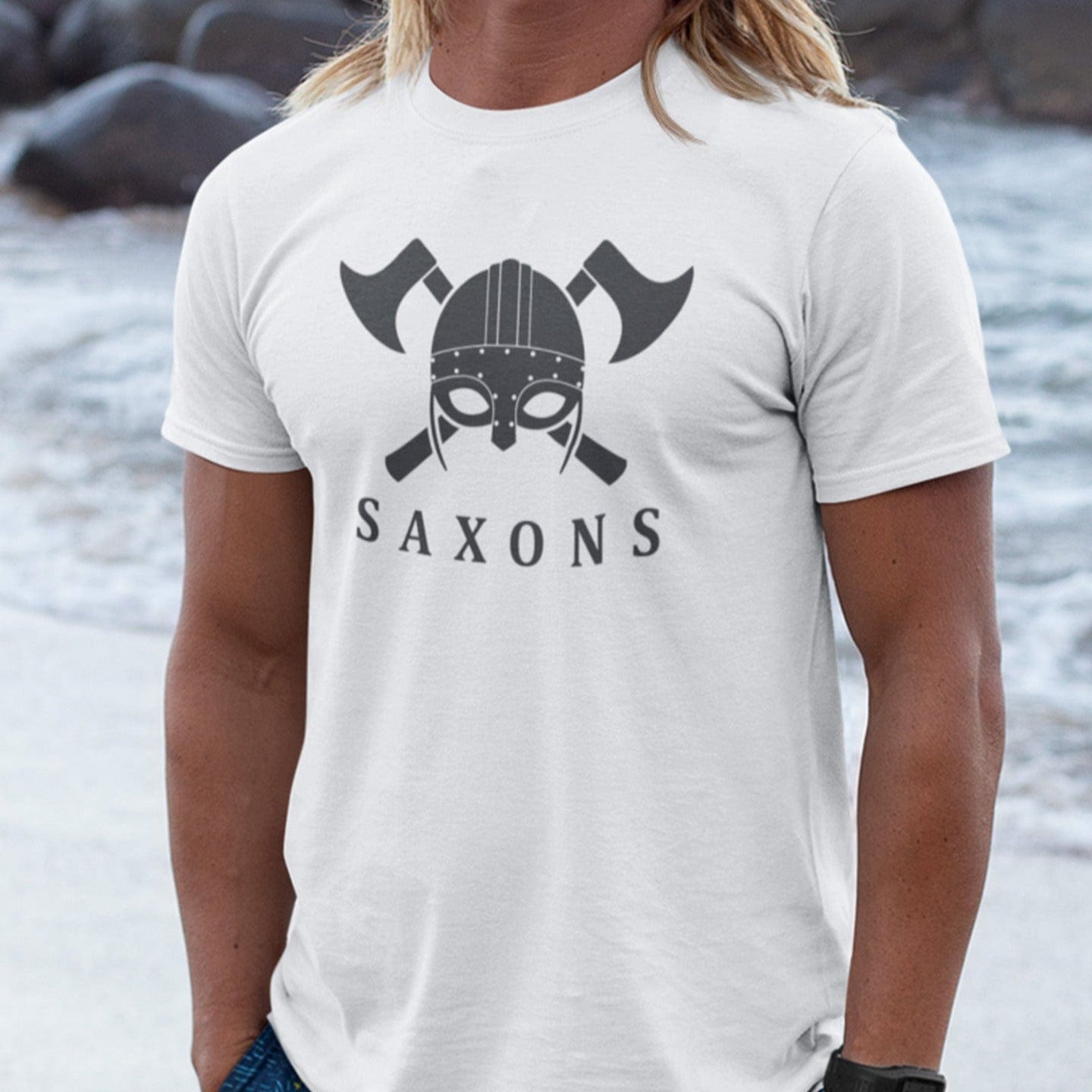 White / S Saxons T-Shirt