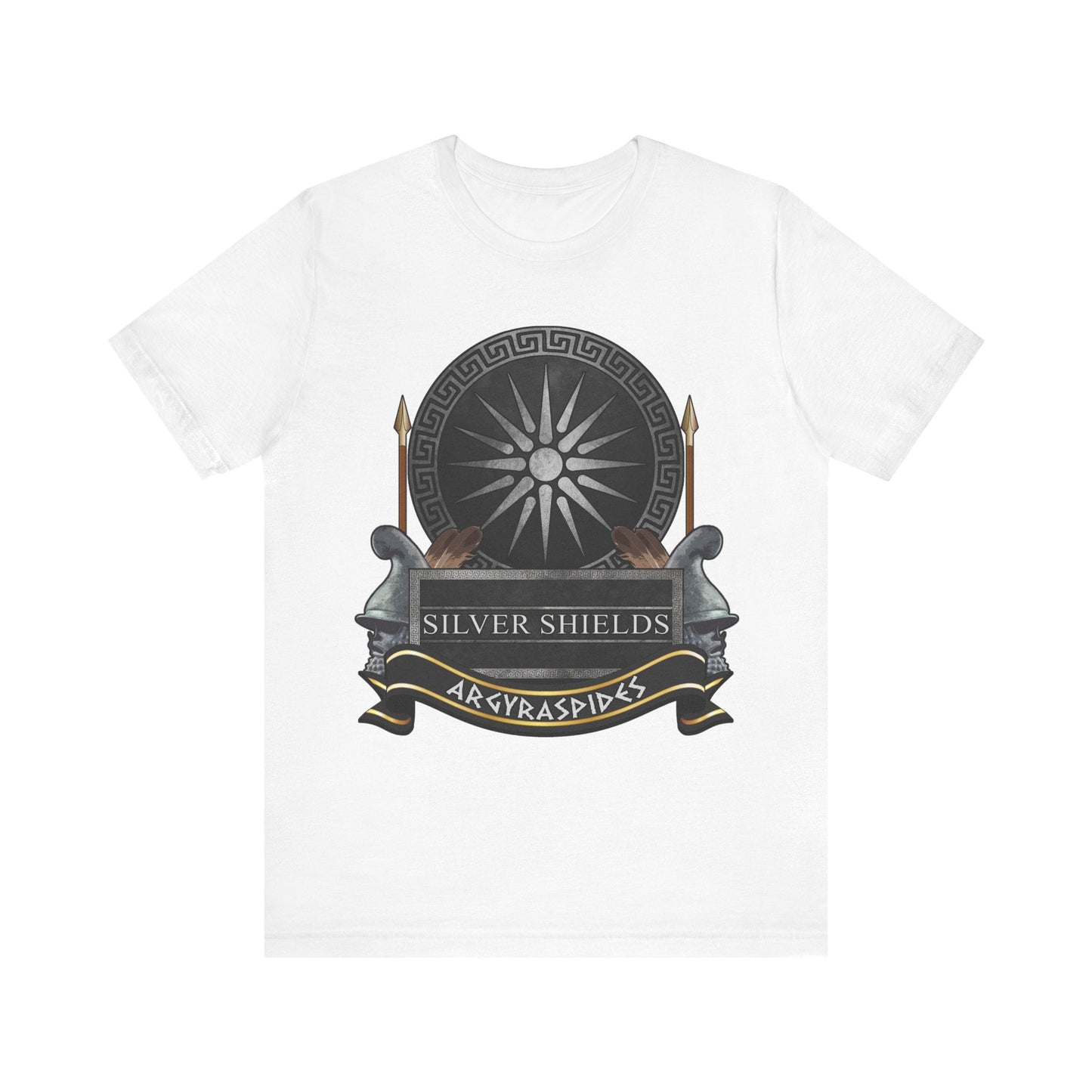 White / S Silver Shields Argyraspides T-Shirt