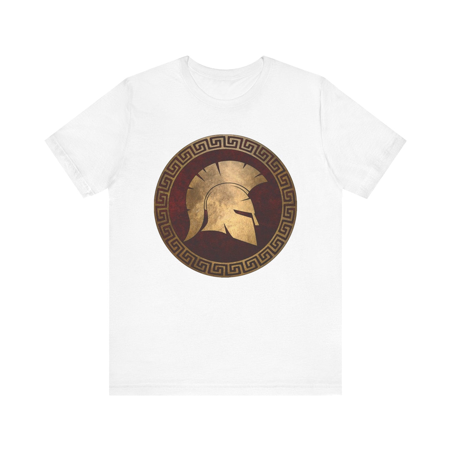 White / S Spartan Helmet T-Shirt