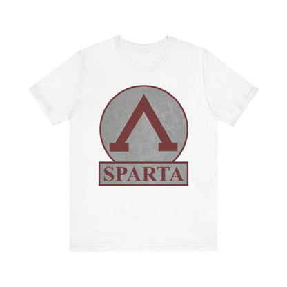 White / S Spartan Lambda Symbol of Lacedaemon Sparta T-shirt