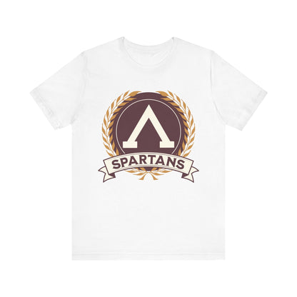 White / S Spartans Lambda Symbol - Lacedaemonians - Ancient Sparta T-shirt
