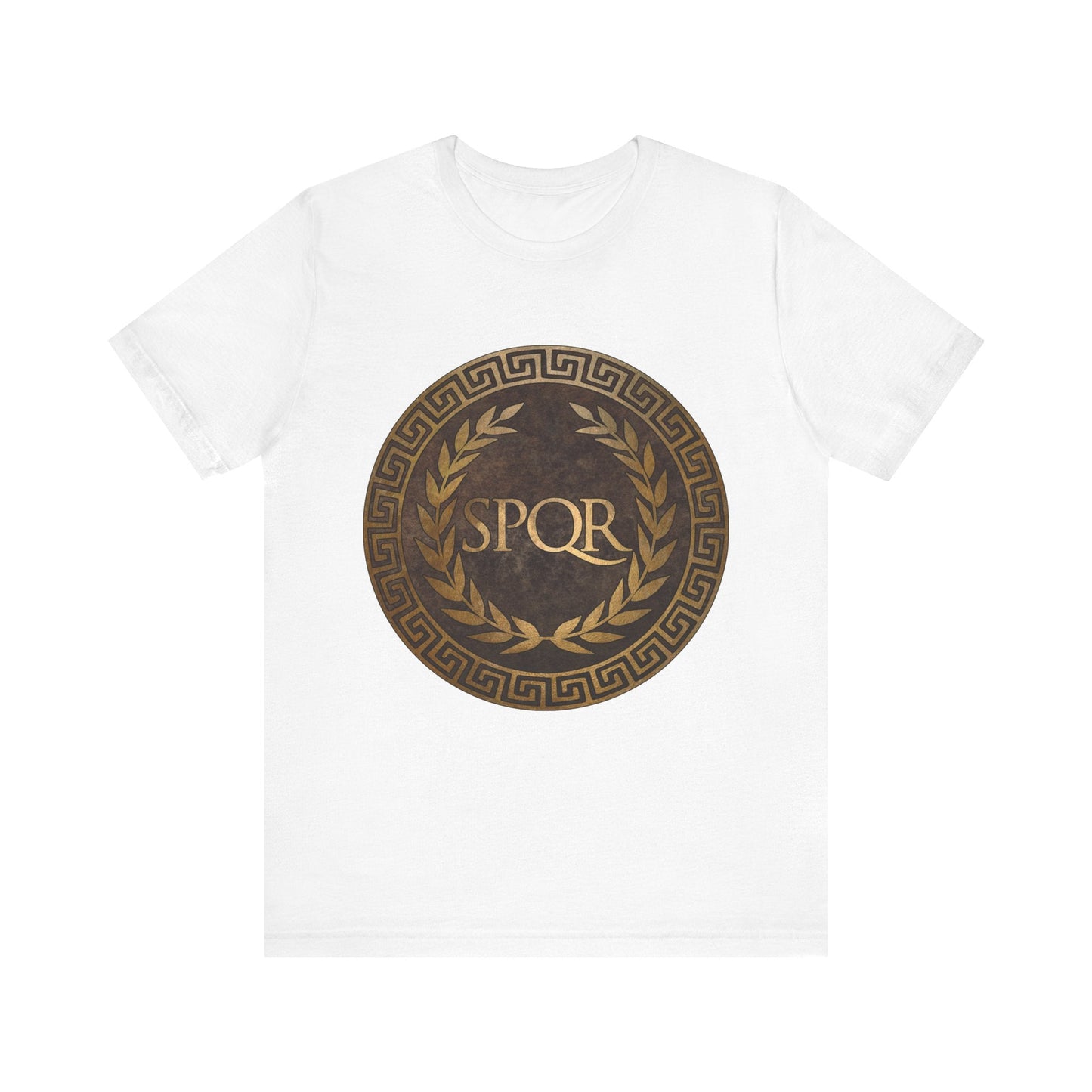 White / S SPQR Symbol of Ancient Rome T-Shirt