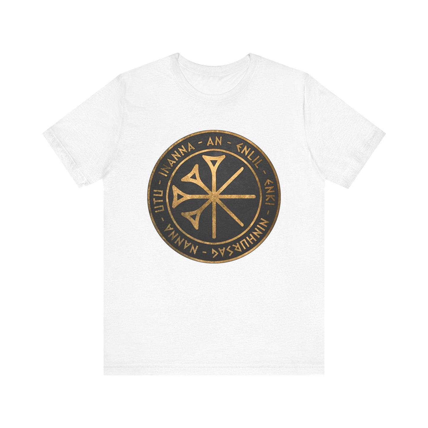 White / S Sumer Ancient Gods and Goddess - Seven Gods Who Decree T-shirt