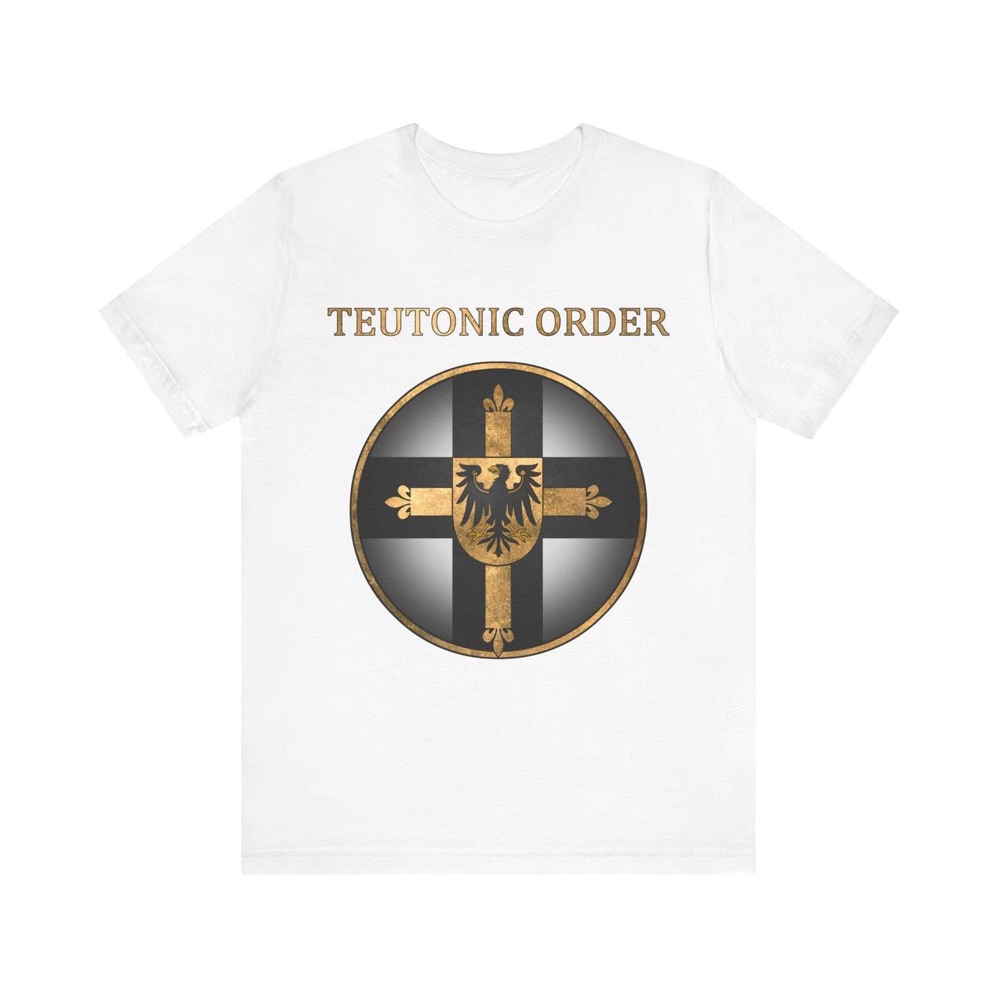 White / S Teutonic Order Symbol - Teutonic Knights T-shirt