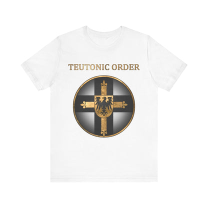 White / S Teutonic Order Symbol - Teutonic Knights T-shirt