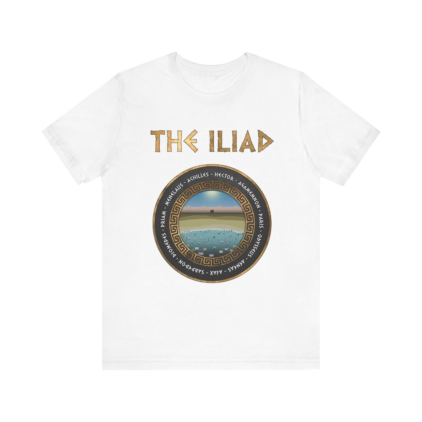 White / S The Iliad - Heroes of the Trojan War T-Shirt
