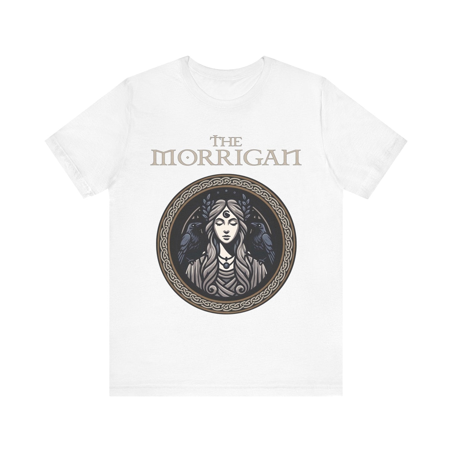 White / S The Morrigan Celtic Goddess of Witchcraft - Celtic Mythology T-Shirt