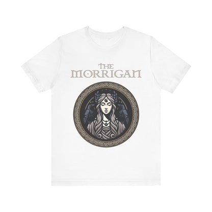 White / S The Morrigan Celtic Goddess of Witchcraft - Celtic Mythology T-Shirt