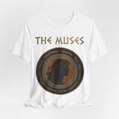 White / S The Muses of Greek Mythology T-Shirt