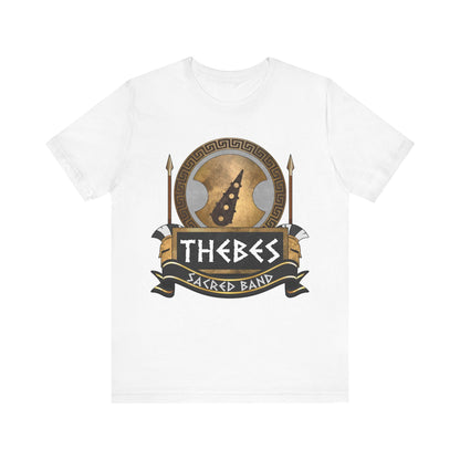 White / S Thebes Sacred Band T-Shirt