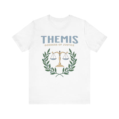 White / S Themis Greek Goddess of Justice - Ancient Greek Mythology T-shirt