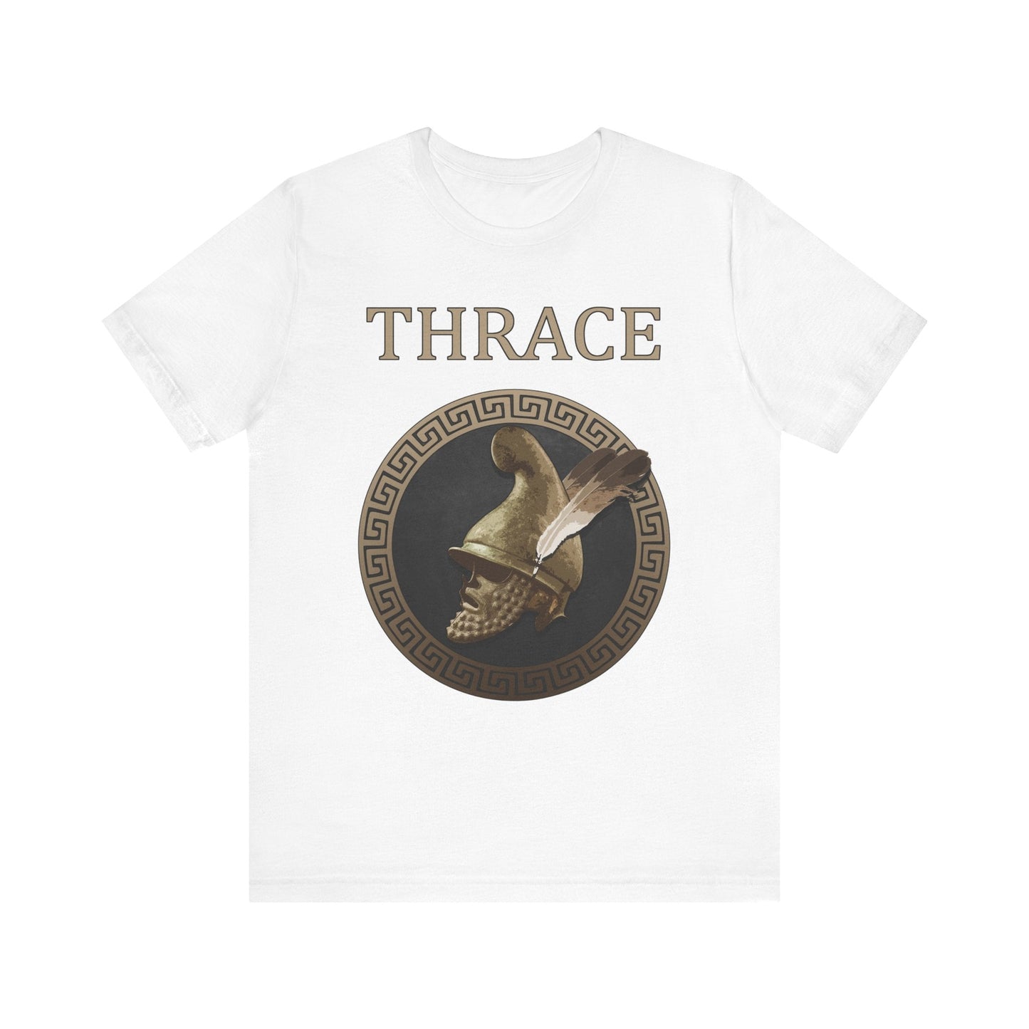 White / S Thrace - Ancient Thracian Helmet - Ancient Thrace T-shirt