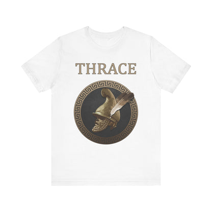 White / S Thrace - Ancient Thracian Helmet - Ancient Thrace T-shirt