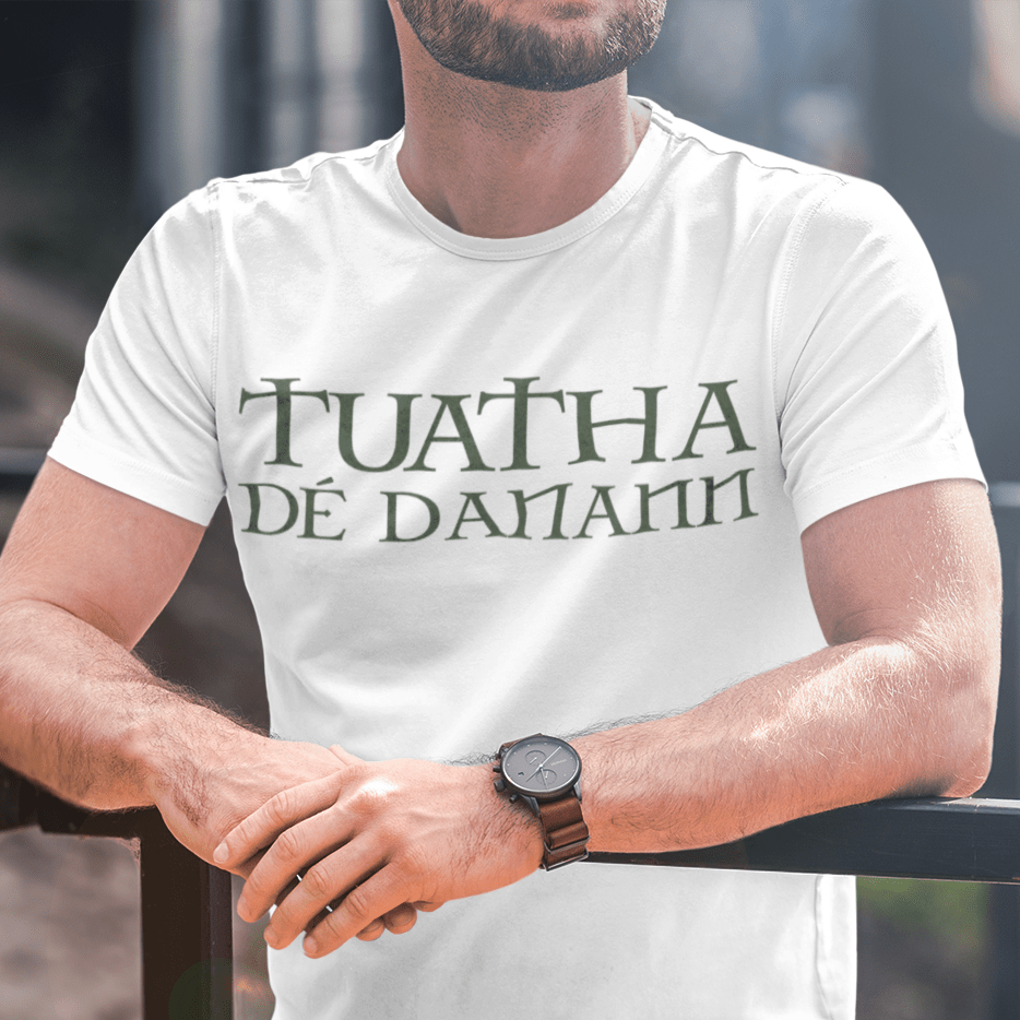 White / S Tuatha De Danann - Irish Mythology T-Shirt