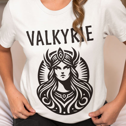 White / S Valkyrie Norse Mythology T-Shirt