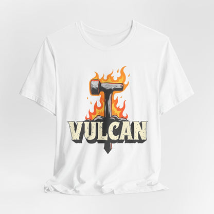 White / S Vulcan Roman God T-Shirt