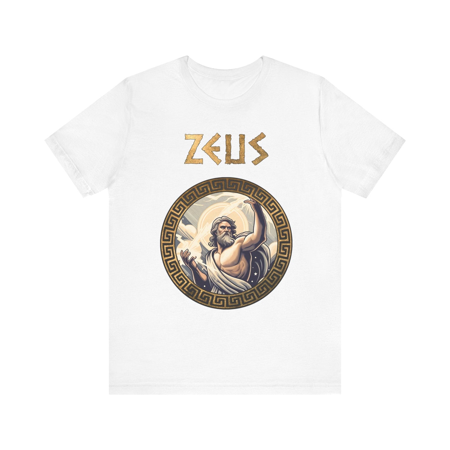 White / S Zeus King of the Greek Gods T-Shirt