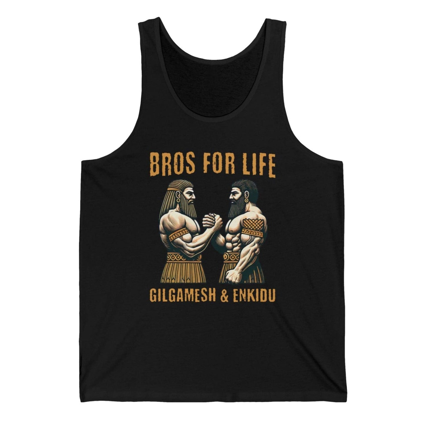 XS / Black Gilgamesh and Enkidu - Bros for Life Tank Top