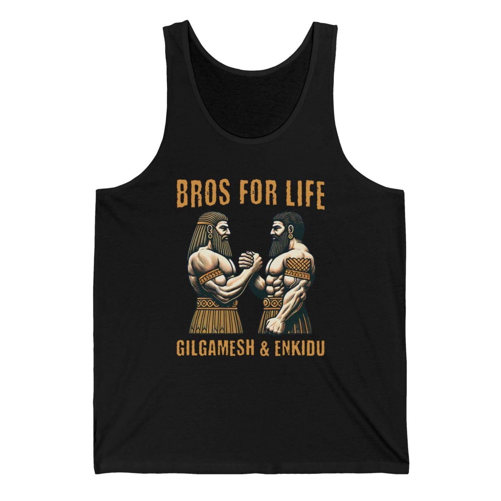 XS / Black Gilgamesh and Enkidu - Bros for Life Tank Top