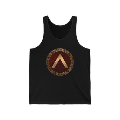 XS / Black Spartan Shield Tank Top