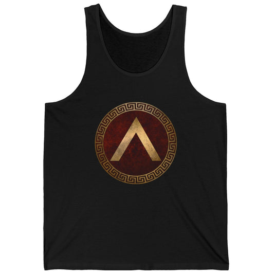 XS / Black Spartan Shield Tank Top