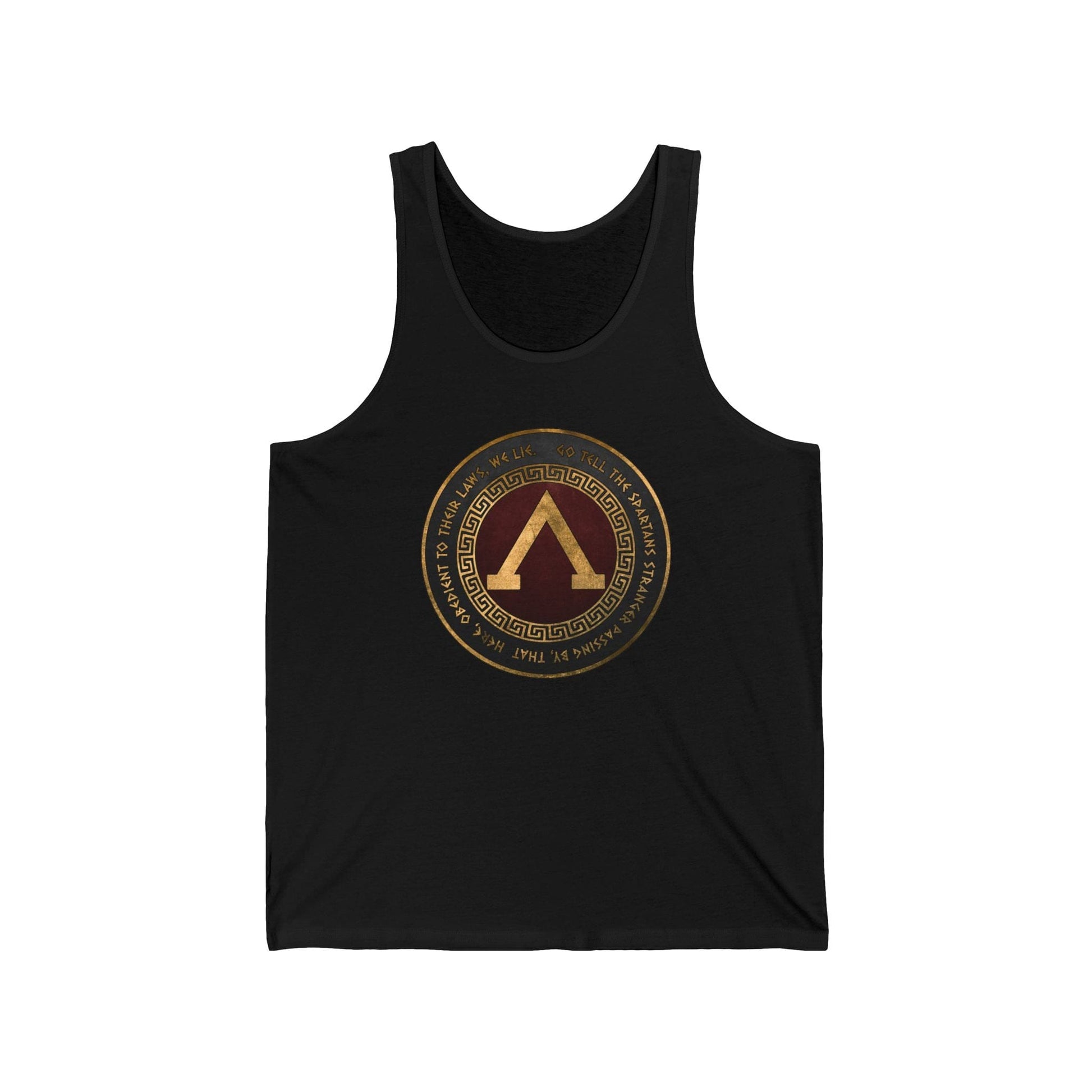 XS / Black Spartan Thermopylae Unisex Jersey Tank